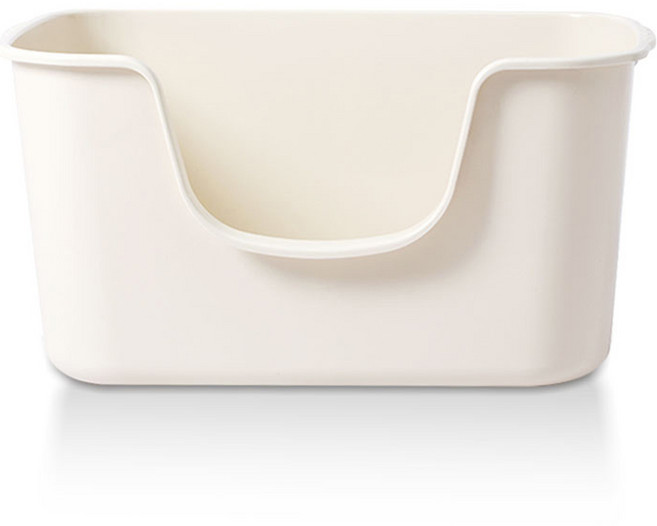 naturepet 誠實貓用開放式貓砂盆, 1個, 白色