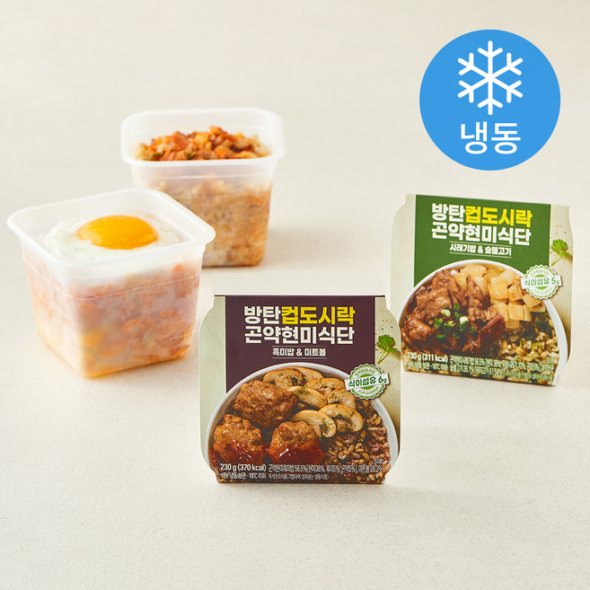 방탄푸드 도시락 230g x 4종 세트 (냉동), 1세트