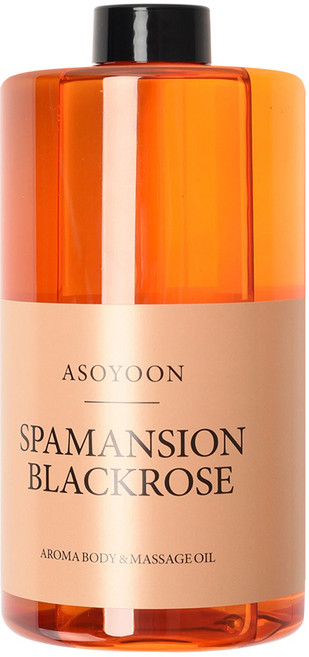 아소윤 스파맨션 아로마 바디 마사지 오일 블랙로즈, 1개, 1L