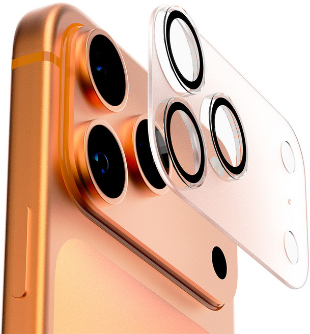 구스페리 일체형 빛번짐 차단 강화유리 카메라섬 지문방지 무광 보호필름 세트, 1세트