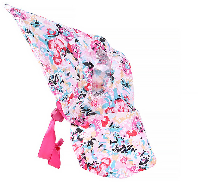 파스텔펫 반려동물 농사모자, 핑크플라워, 1개