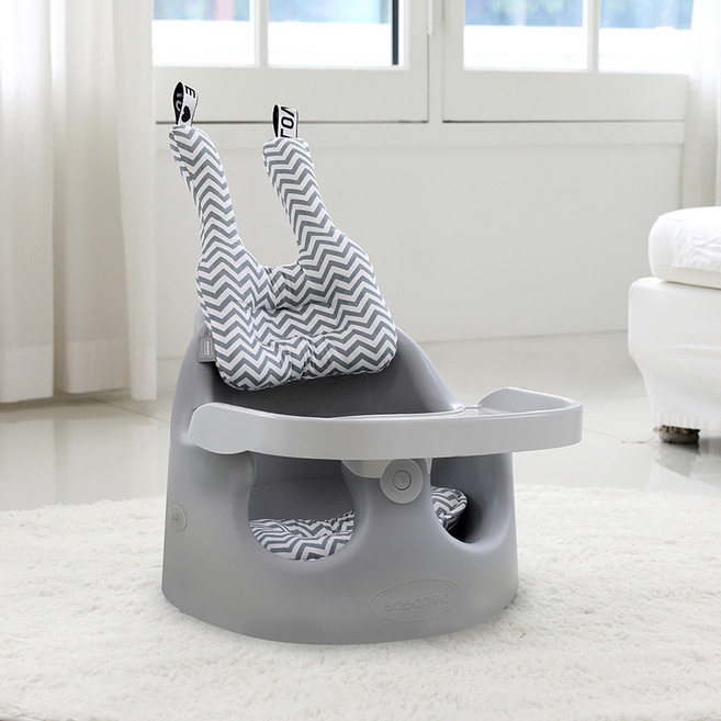 본베베 유아용 국민 점보 본범보 의자 베이직버전, ZEBRAGRAY(쿠션), ShimmeringGray(의자)