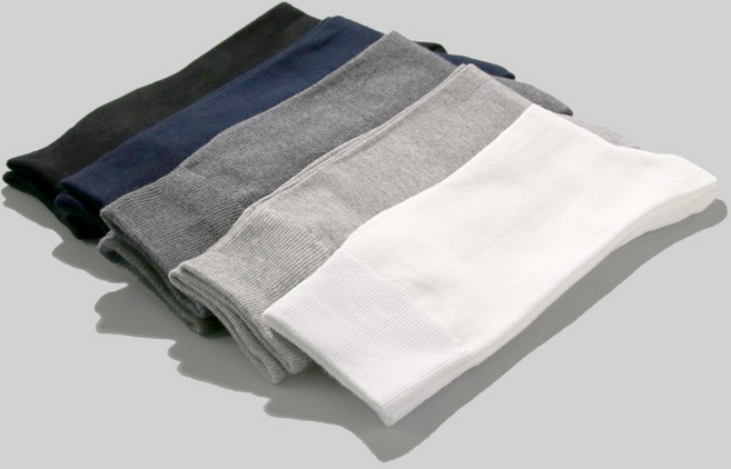 슈퍼베이직 남성용 1518 신사 무지 양말 베이직 5종 세트