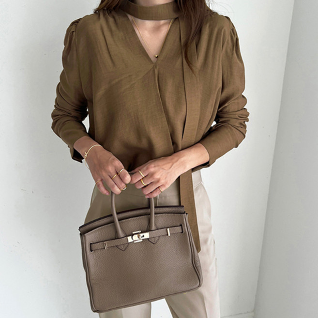 난닝구 여성용 누린크 리본 블라우스