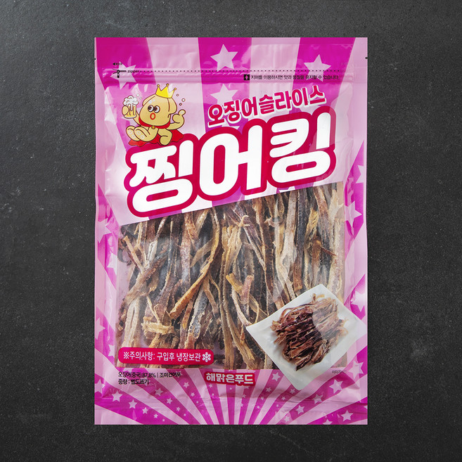 해맑은푸드 찡어킹 오징어 슬라이스, 1개, 230g