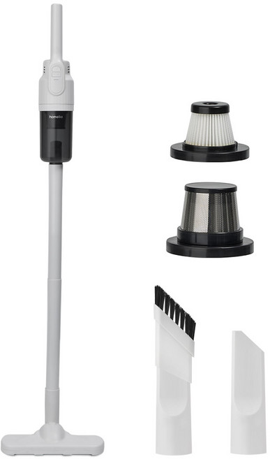 홈리아 룸스틱 무선 핸디 스틱 청소기 세트, 화이트, HA-9K