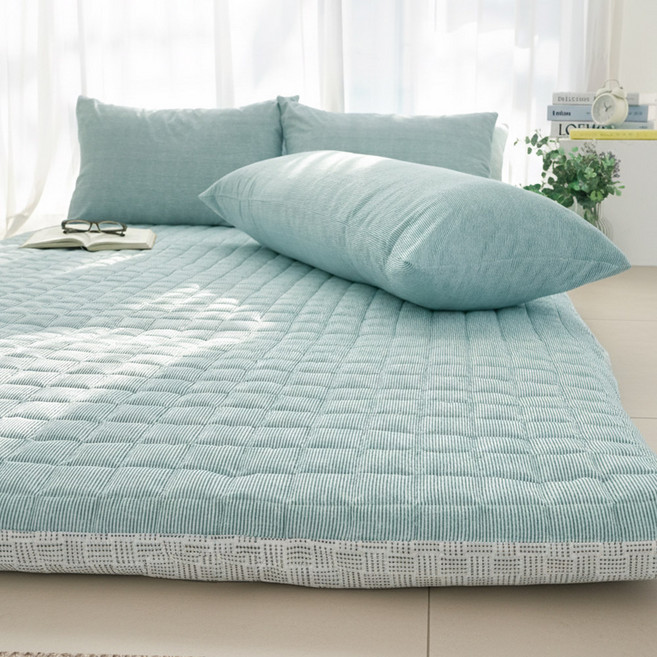 스코홈 잠보 논슬립 바닥 누빔 요 세트 7cm, Mint