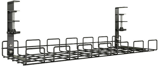 마켓플랜 레이어 무타공 멀티탭 거치대, 1개, 블랙