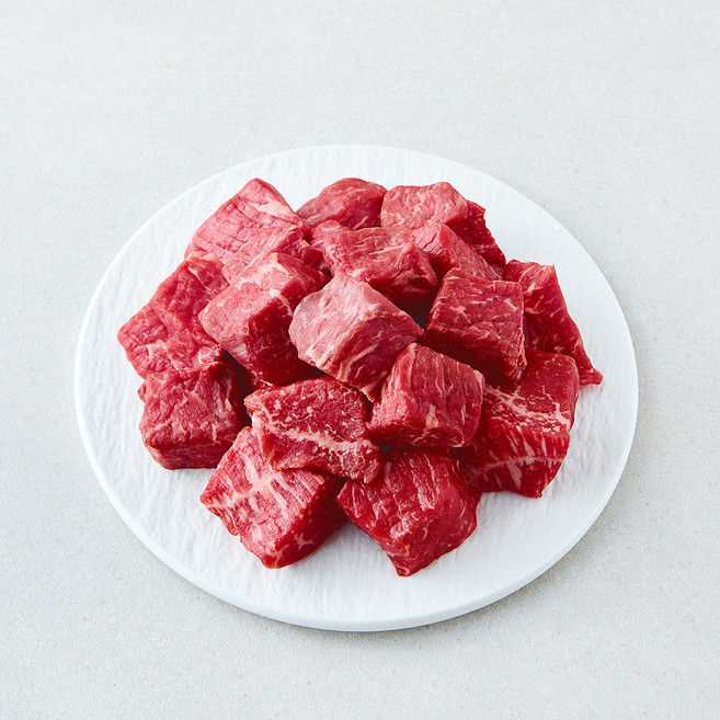 호주산 와규 홍두깨 큐브 스테이크용 (냉장), 1개, 300g