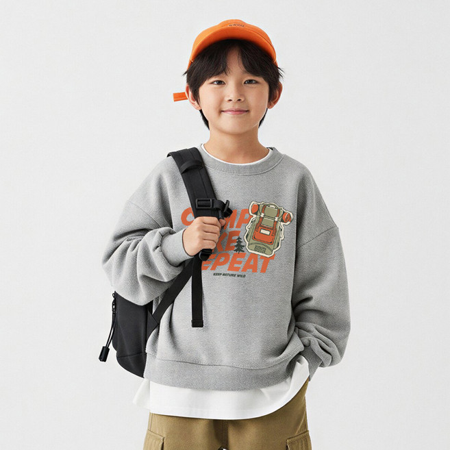 뉴욕꼬맹이 아동용 오버핏 맨투맨 W445