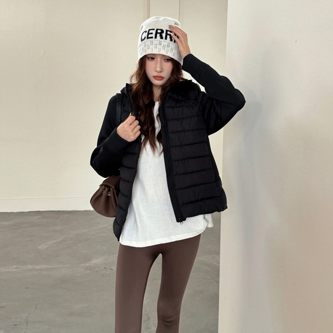 Sunbeun女款Reubrin連帽短羽絨外套