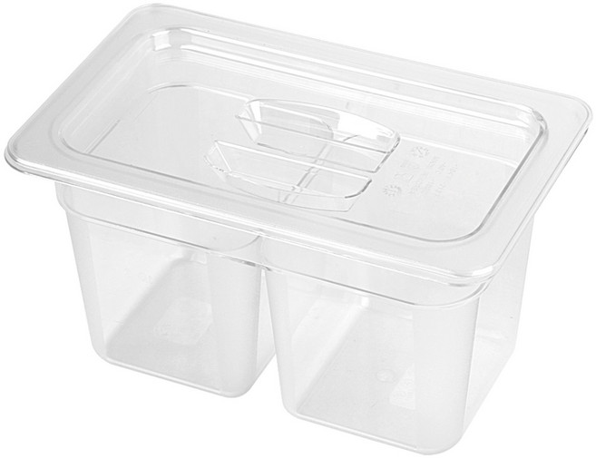 Buy goods PC 透明分隔式食品調理盒套組, 壞+蓋子, 1組