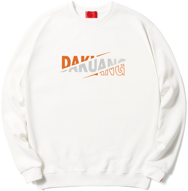 다꾸앙 컷팅로고 기모 맨투맨 티셔츠 C11DKA_DM2383