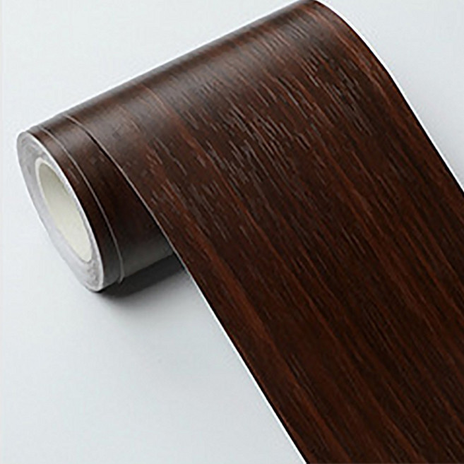 시트메이트 부착하기 쉬운 무늬목 패널 몰딩 시트지, 다크월넛클래식 SM005