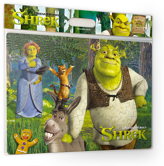 알록 슈렉 판퍼즐 AL80-181, 80피스, 혼합색상, 1개