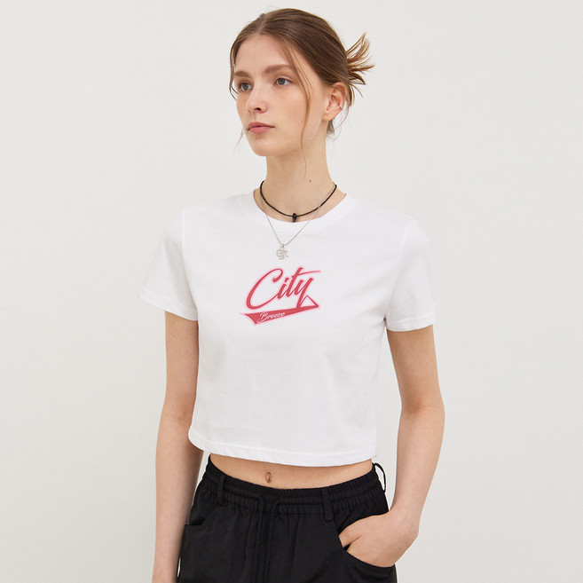 citybreeze 女款 CTF2 CITY 標誌短版T恤 CTF2TS09