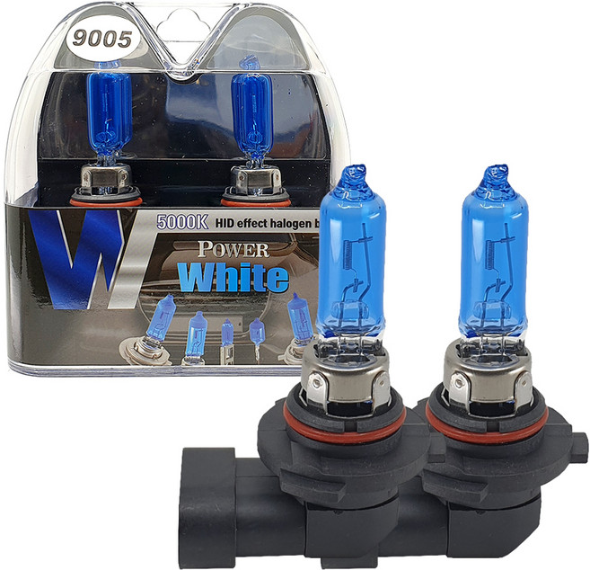 파워화이트 5000K 9005 12V 65W 램프 2p, 혼합색상, 1세트