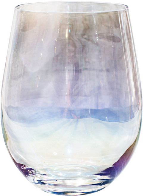 칼딘 오로라 홀로그램 유리컵 언더락 580ml, 혼합색상, 1개