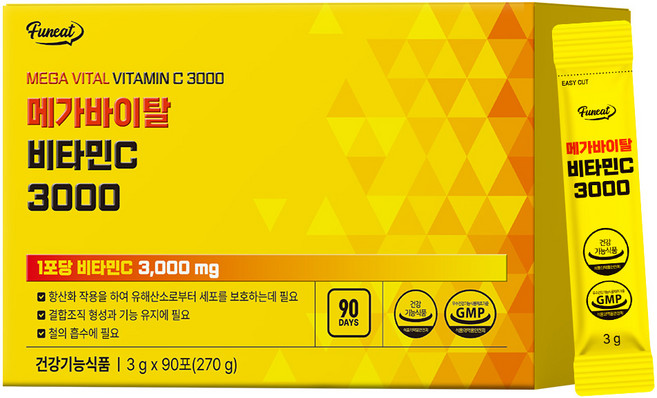 퍼니트 메가 바이탈 비타민C 3000 90p, 270g, 1개