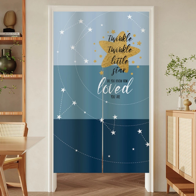 BonBon naturel 加厚穿桿式長門簾, 擁抱星空