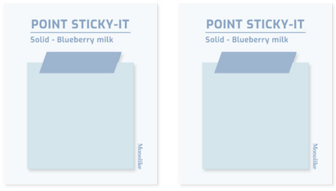 모노라이크 포인트 스티키 VER.2, Solid Blueberry milk, 1개입, 2개