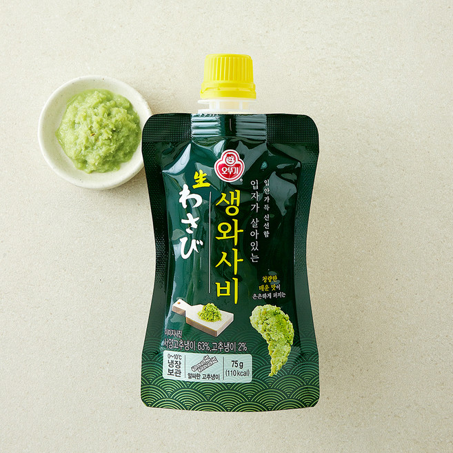 오뚜기 입자가 살아있는 생와사비, 75g, 1개