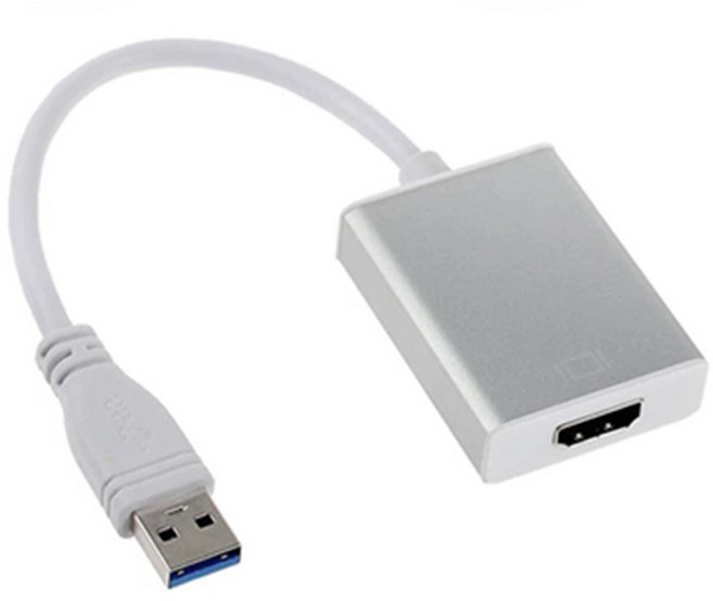 USB 3.0 to HDMI 螢幕轉換器, 白色