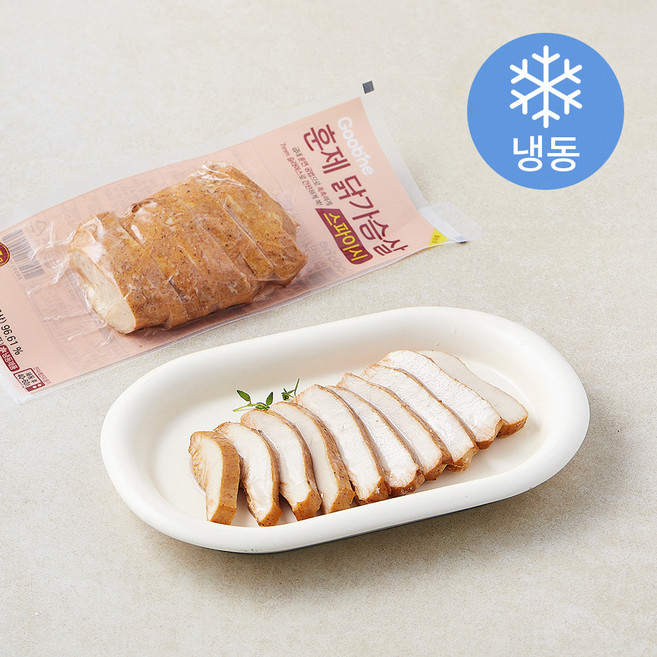 굽네 훈제 슬라이스 스파이시 (냉동), 100g, 5개, 1개입