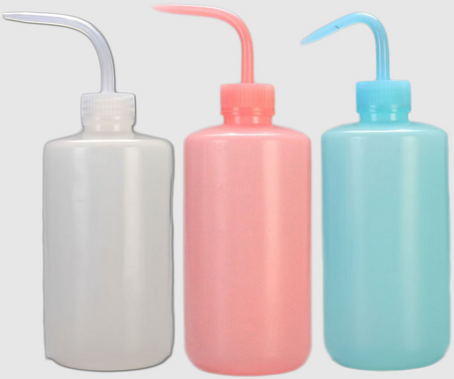 마다꾸미 세척 과학실험 코끼리병 물뿌리개 500ml, 3개, 화이트 + 레드 + 블루