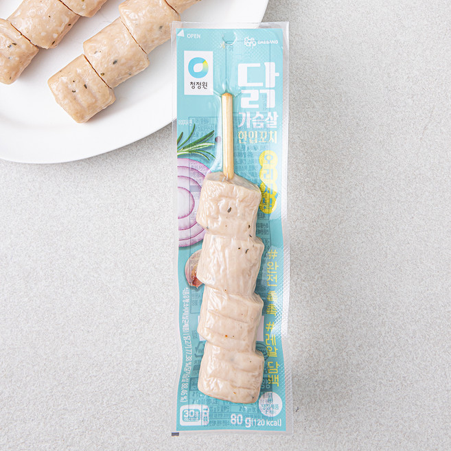 청정원 닭가슴살 한입꼬치 오리지날, 80g, 1개입, 1개