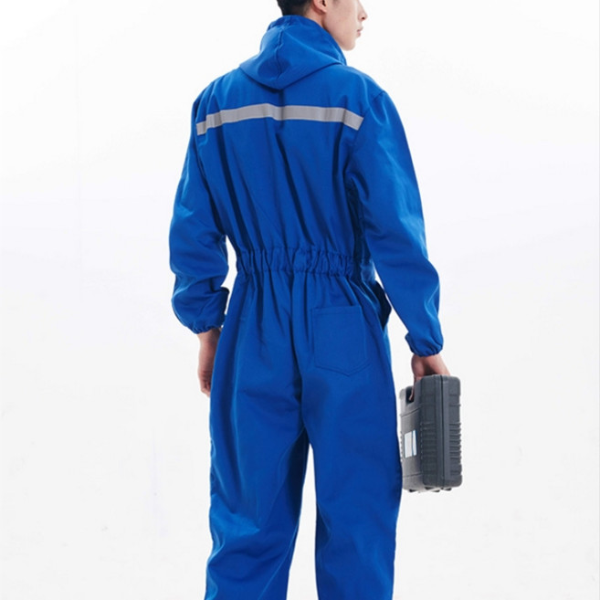 allnine 남녀공용 후드 점프슈트 작업복