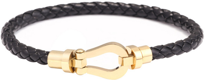 Buddha best 幸運馬蹄鐵皮革手鍊