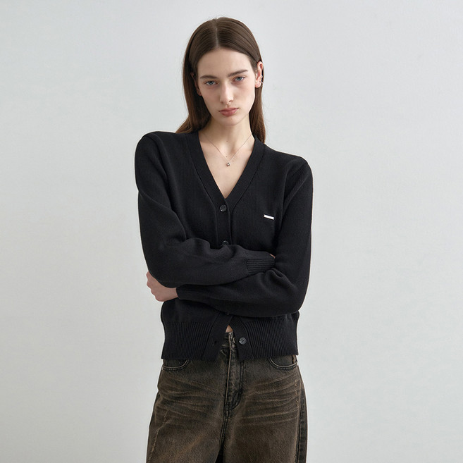 몽돌 여성용 프트 코튼 V넥 가디건 MDCD054