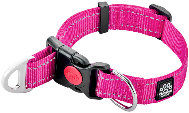 멍템 멀티 목줄 반초크, 핑크, 1개