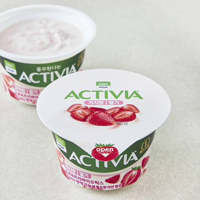 풀무원 액티비아 저지방 딸기 요구르트, 150g, 1개, 1개입