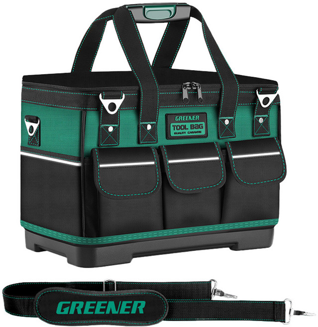 GREENER 綠林 多功能加厚帆布附背帶工具包, 1個