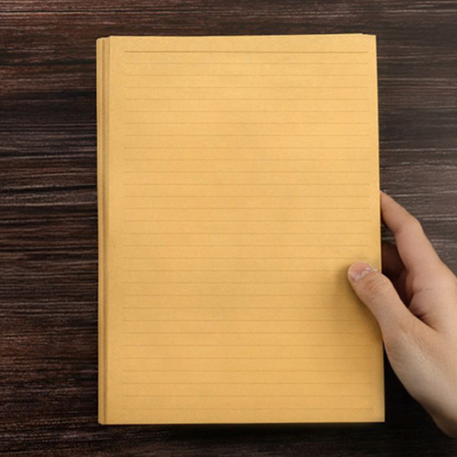 윰스 대용량 크라프트 편지지 유선 B5 180 x 250 mm 50p, 1개