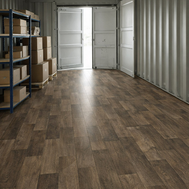 DEKOREA PVC無膠複合式拼接施工 辦公室倉庫專用地板, VF 002 胡桃木色