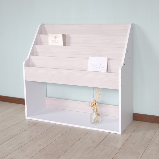 양지가구 전면책꽂이, 워시, 4단