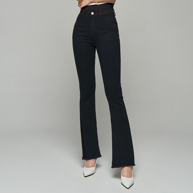 윈디윈디 여성용 히치 롱 셀프 컷팅 부츠컷 청바지 D07K6_wj2999