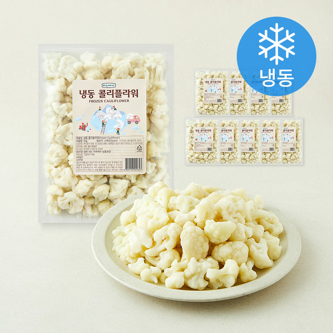 웰프레쉬 스페인산 콜리플라워 (냉동), 10개, 1kg