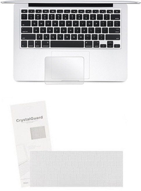 주원컴퍼니 맥북 프로 15 터치바 투명 키스킨 + 터치패드 필름 A1990, 1세트
