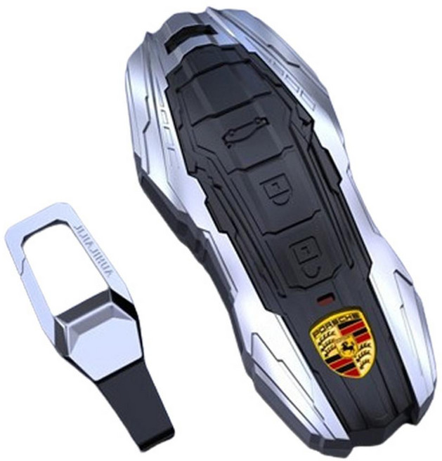 CRONICLE 克羅尼克 第三代 坦克造型 專用 金屬智能鑰匙包, B型 銀色, 單品