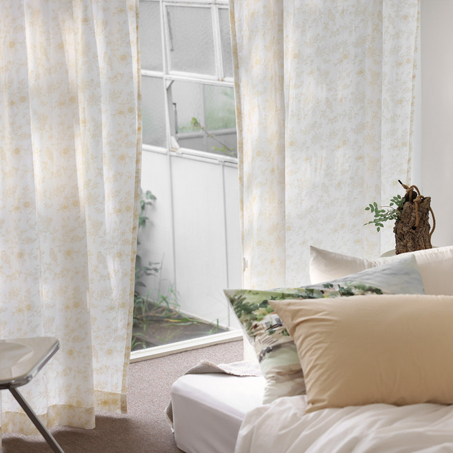 코티지 린넨 커튼