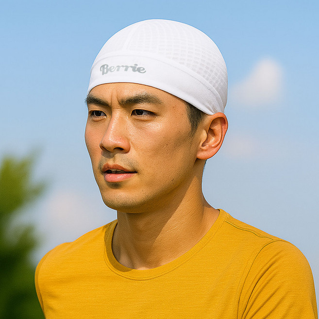 원아더 베리 메쉬 스컬캡, 화이트, 2개