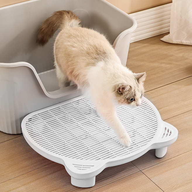 파스텔펫 반려동물 곰돌이 사막화방지 발판, 화이트, 1개