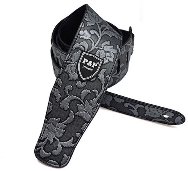 와이든컴퍼니 기타 스트랩 멜빵끈 실버, 1개