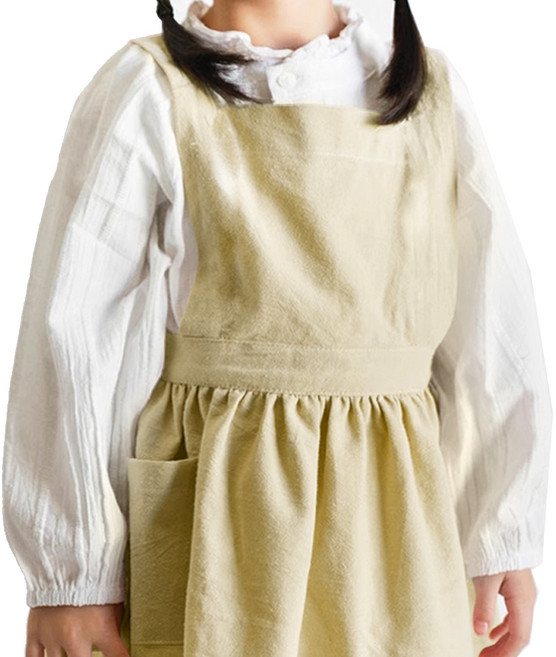 젊은이마켓 어린이 앞치마, 베이지, 1개