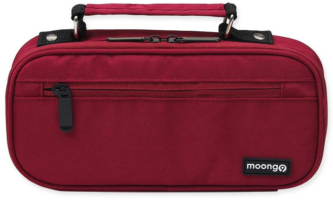 moong9 手提筆袋, 酒紅色, 1個