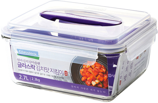 Glasslock 格拉氏洛克 提把保鮮盒, 容器 + 蓋子, 1個